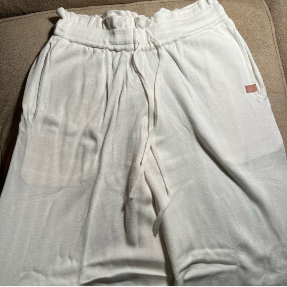 NWT Lunya Cozy cotton silk relaxed ankle pant sincere white size XS S - Picture 6 of 6